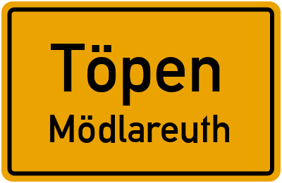 Straßenverzeichnis Töpen Mödlareuth