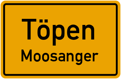Straßenverzeichnis Töpen Moosanger