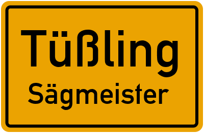 Straßenverzeichnis Tüßling Sägmeister