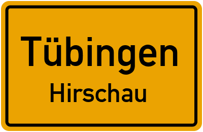 Straßenverzeichnis Tübingen Hirschau