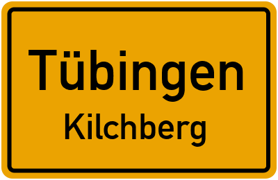 Ortsschild Tübingen Kilchberg