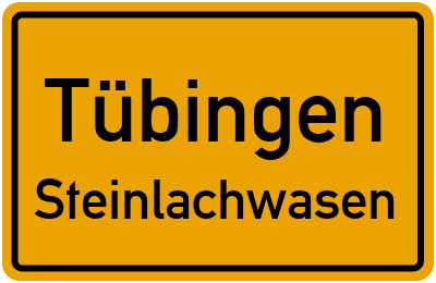 Straßenverzeichnis Tübingen Steinlachwasen