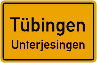 Straßenverzeichnis Tübingen Unterjesingen
