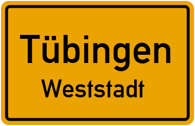 Straßenverzeichnis Tübingen Weststadt