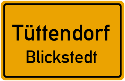 Straßenverzeichnis Tüttendorf Blickstedt