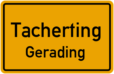 Straßenverzeichnis Tacherting Gerading