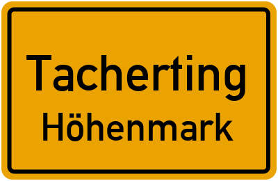 Straßenverzeichnis Tacherting Höhenmark