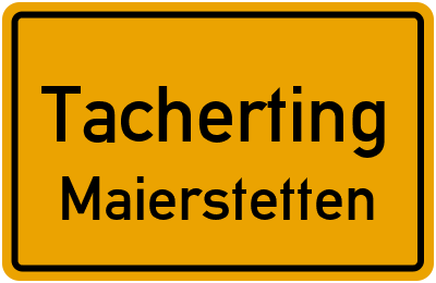Straßenverzeichnis Tacherting Maierstetten