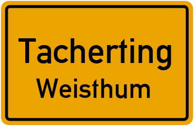 Straßenverzeichnis Tacherting Weisthum