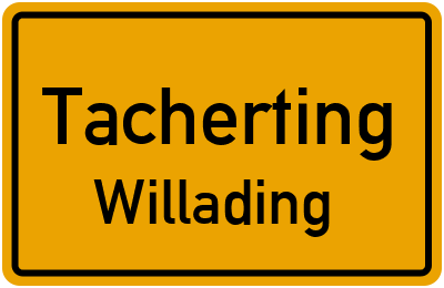 Straßenverzeichnis Tacherting Willading