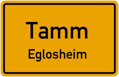 Straßenverzeichnis Tamm Eglosheim