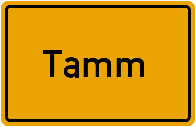 Ortsschild von Gemeinde Tamm in Baden-Württemberg