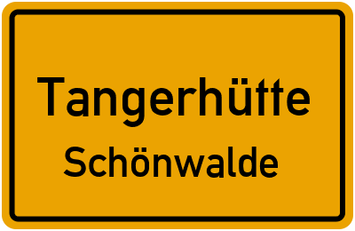 Straßenverzeichnis Tangerhütte Schönwalde