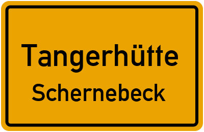 Straßenverzeichnis Tangerhütte Schernebeck