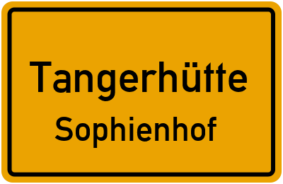 Straßenverzeichnis Tangerhütte Sophienhof