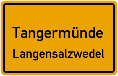 Straßenverzeichnis Tangermünde Langensalzwedel