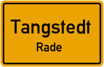 Ortsschild Tangstedt Rade