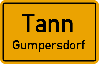 Straßenverzeichnis Tann Gumpersdorf