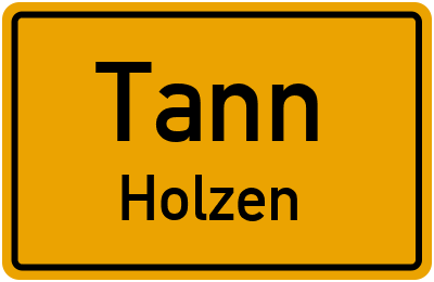 Straßenverzeichnis Tann Holzen
