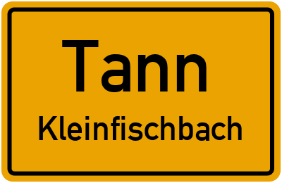 Straßenverzeichnis Tann Kleinfischbach