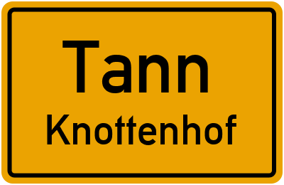 Straßenverzeichnis Tann Knottenhof