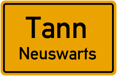 Straßenverzeichnis Tann Neuswarts