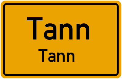 Straßenverzeichnis Tann Tann