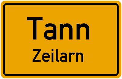 Straßenverzeichnis Tann Zeilarn