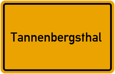 Branchenbuch Tannenbergsthal, Sachsen