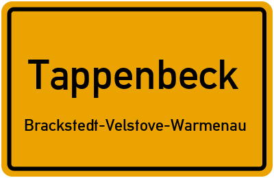 Straßenverzeichnis Tappenbeck Brackstedt-Velstove-Warmenau
