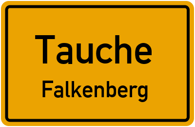 Straßenverzeichnis Tauche Falkenberg