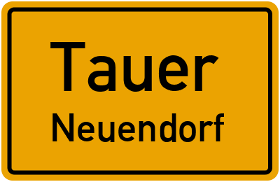 Straßenverzeichnis Tauer Neuendorf