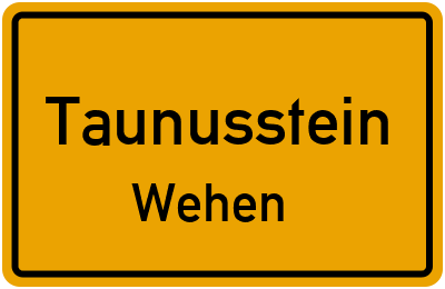 Straßenverzeichnis Taunusstein Wehen