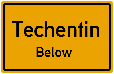 Straßenverzeichnis Techentin Below
