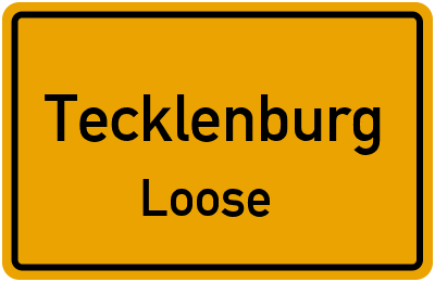 Straßenverzeichnis Tecklenburg Loose