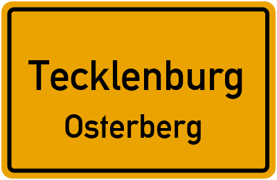 Straßenverzeichnis Tecklenburg Osterberg