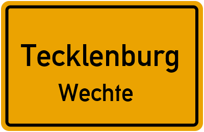 Straßenverzeichnis Tecklenburg Wechte
