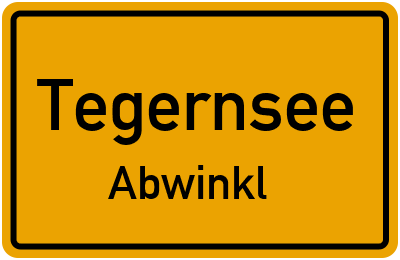 Straßenverzeichnis Tegernsee Abwinkl