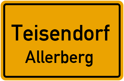 Ortsschild Teisendorf Allerberg