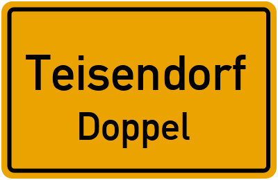 Ortsschild Teisendorf Doppel