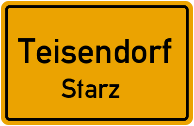 Ortsschild Teisendorf Starz