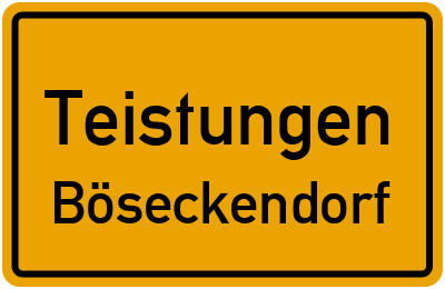 Straßenverzeichnis Teistungen Böseckendorf