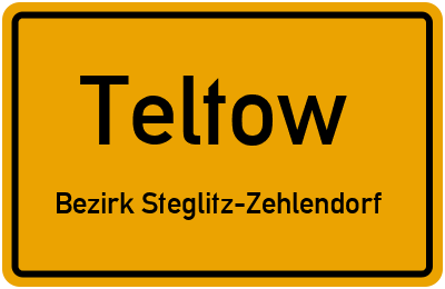 Straßenverzeichnis Teltow Bezirk Steglitz-Zehlendorf