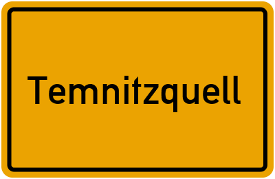 Ortsschild von Gemeinde Temnitzquell in Brandenburg
