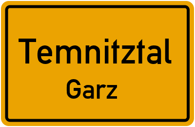 Straßenverzeichnis Temnitztal Garz