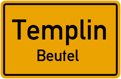 Straßenverzeichnis Templin Beutel