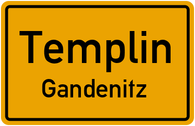 Straßenverzeichnis Templin Gandenitz