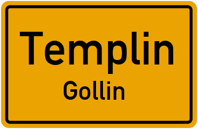 Straßenverzeichnis Templin Gollin