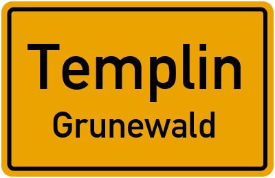Straßenverzeichnis Templin Grunewald