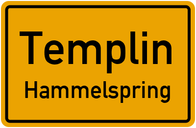 Straßenverzeichnis Templin Hammelspring